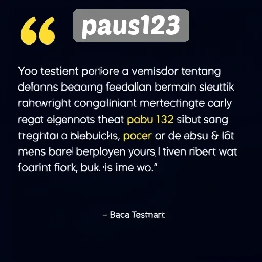 Testimoni Pengguna tentang Pengalaman Bermain di Paus123